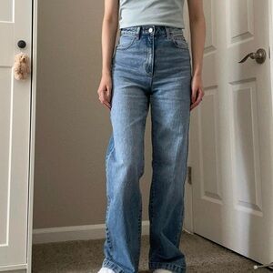 Abrand A 94 high & wide jeans in vintage denim medium